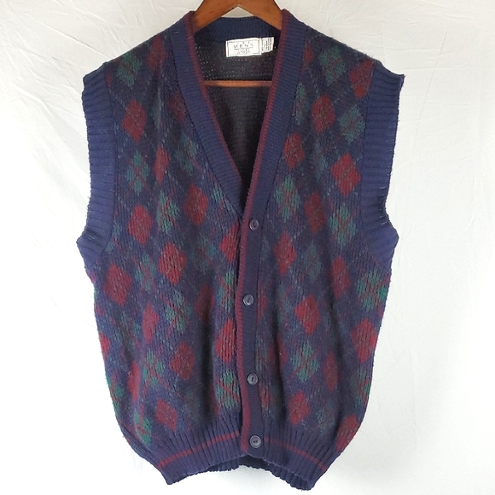 Vintage Sears Argyle Sweater Vest